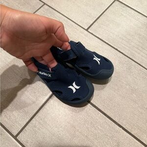 Hurley Navy Blue Kids Water Shoes with White Logo